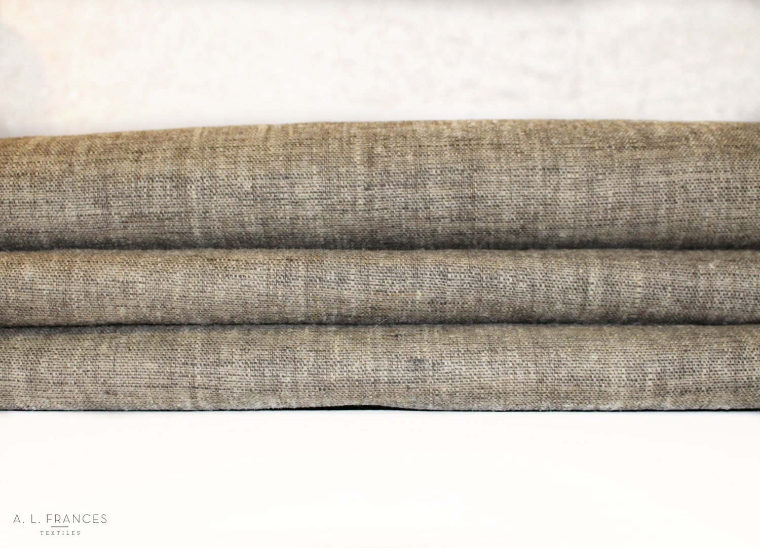 Hand Waxed Linen Fabric Aspen Natural 8oz. 57 Inches wide by