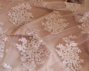 Blush Pink Chiffon Rosette Fabrics Baby Photography by LaceFun