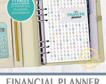 Financial Budget Planner - INSTANT DOWNLOAD - Monthly Finance Planning, Savings and Debt Tracker