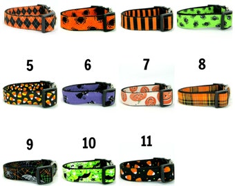 Halloween Dog Collar (Mini,X-Small,Small,Medium ,Large or X-Large Size)- Adjustable