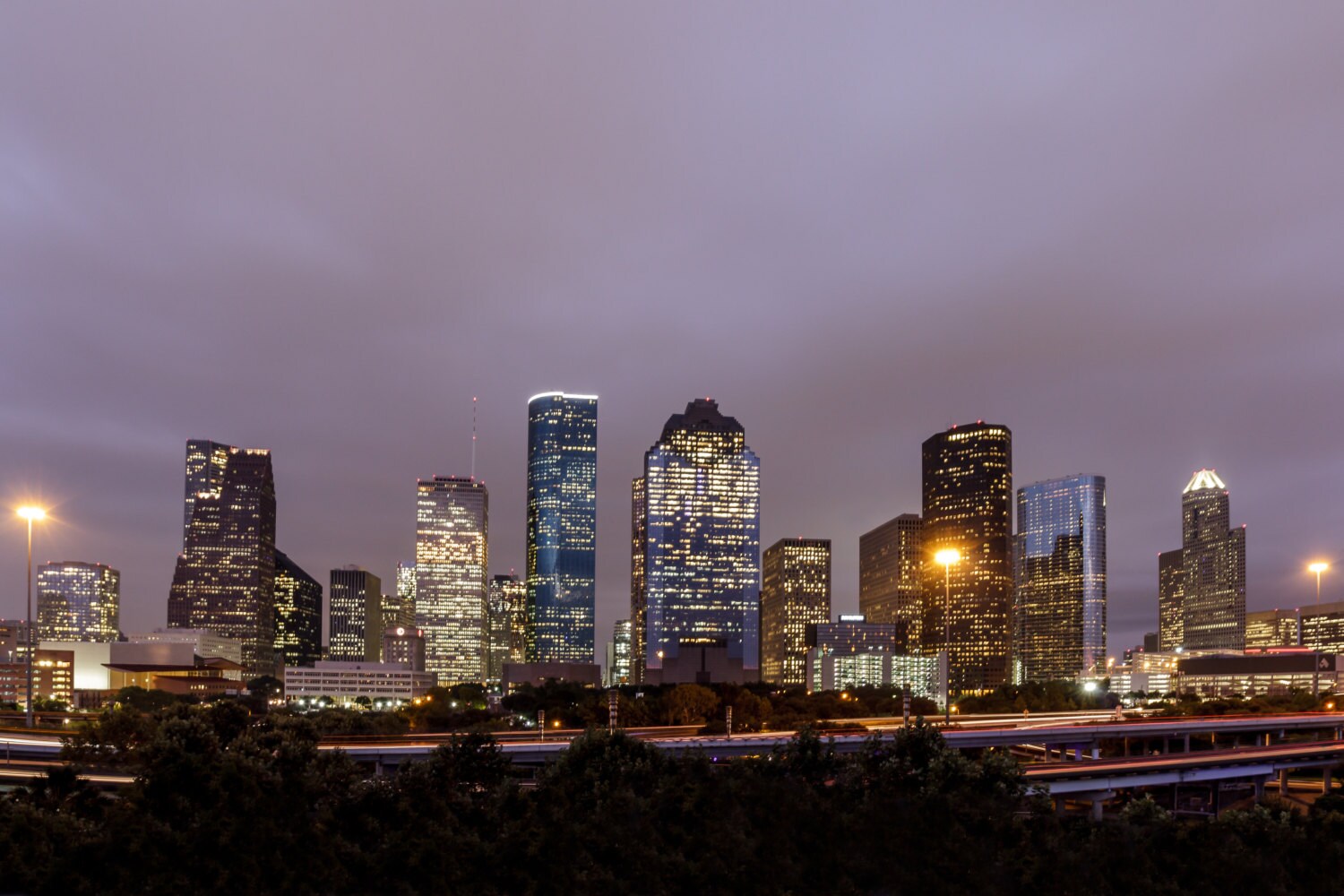 Downtown Houston Skyline Landscape Photography Fine Art