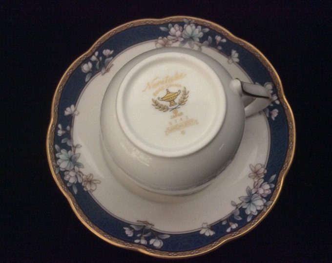 Noritake Sandhurst Flat Cup and Saucer Set Item 9792 Japan