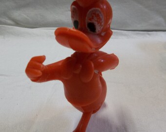 Vintage Disney Donald Duck Molded Plastic Toy, T