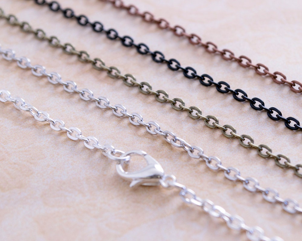 100 18 inch Petite Cable Chains Bulk Chains Wholesale