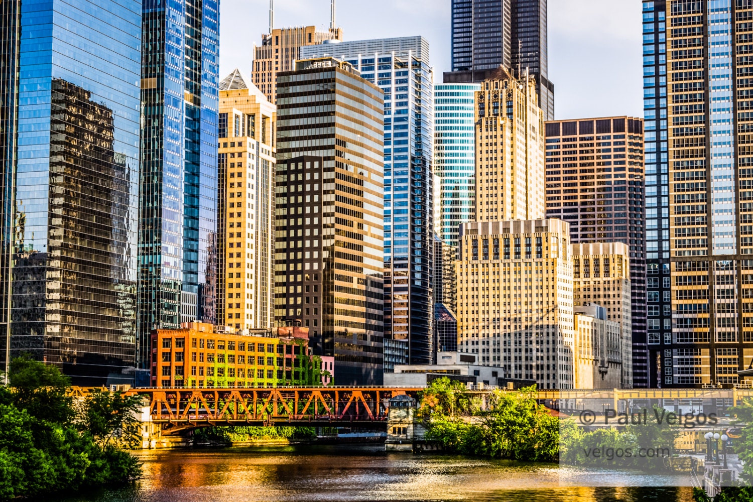 Chicago Wall Art Chicago Loop at Lake Street Bridge Large