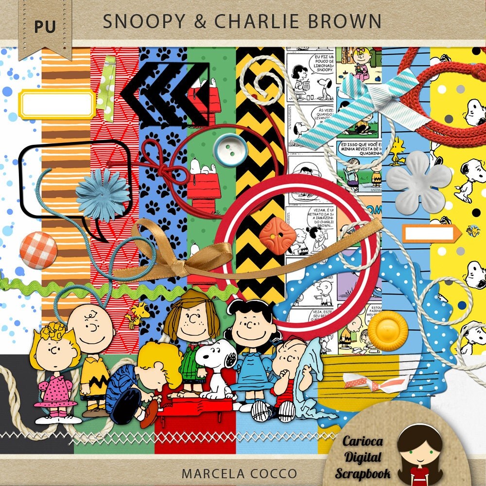 Snoopy & Charlie Brown Scrapbook Kit