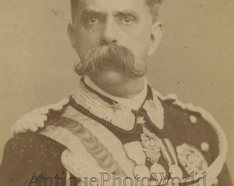 King Umberto I of Italy antique royalty photo