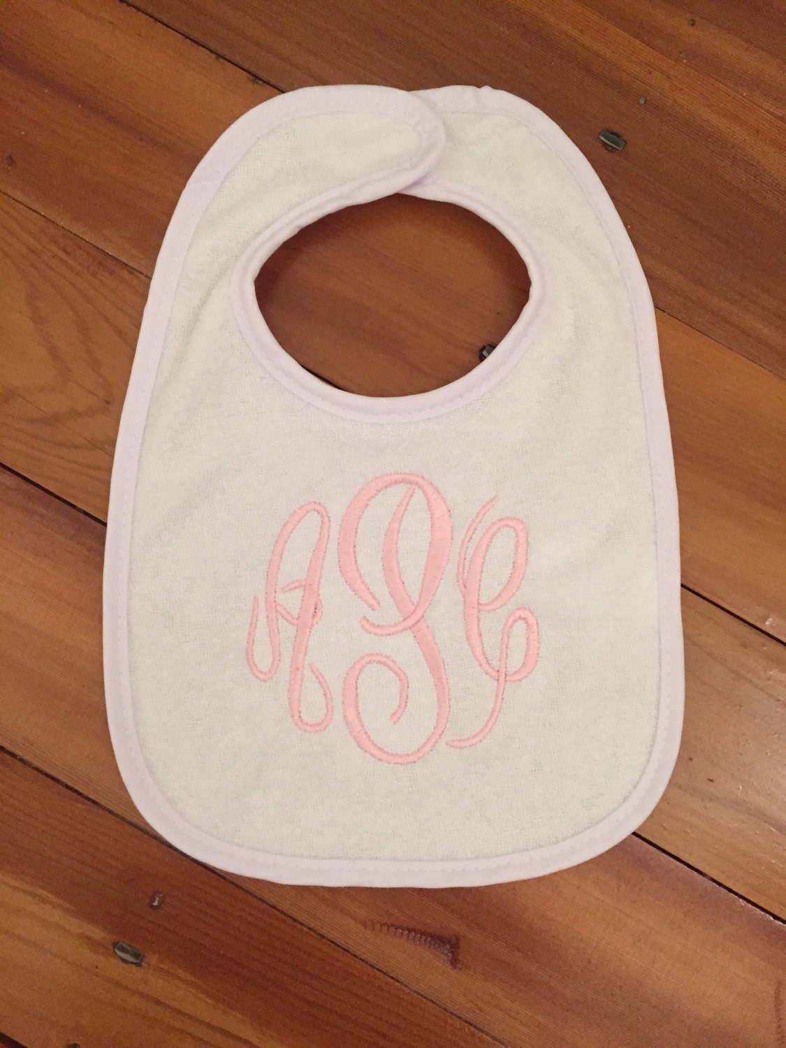 Monogram Baby Bib/Personalized Bib