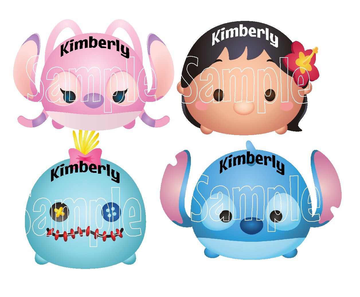 lilo and stitch tsum tsum set