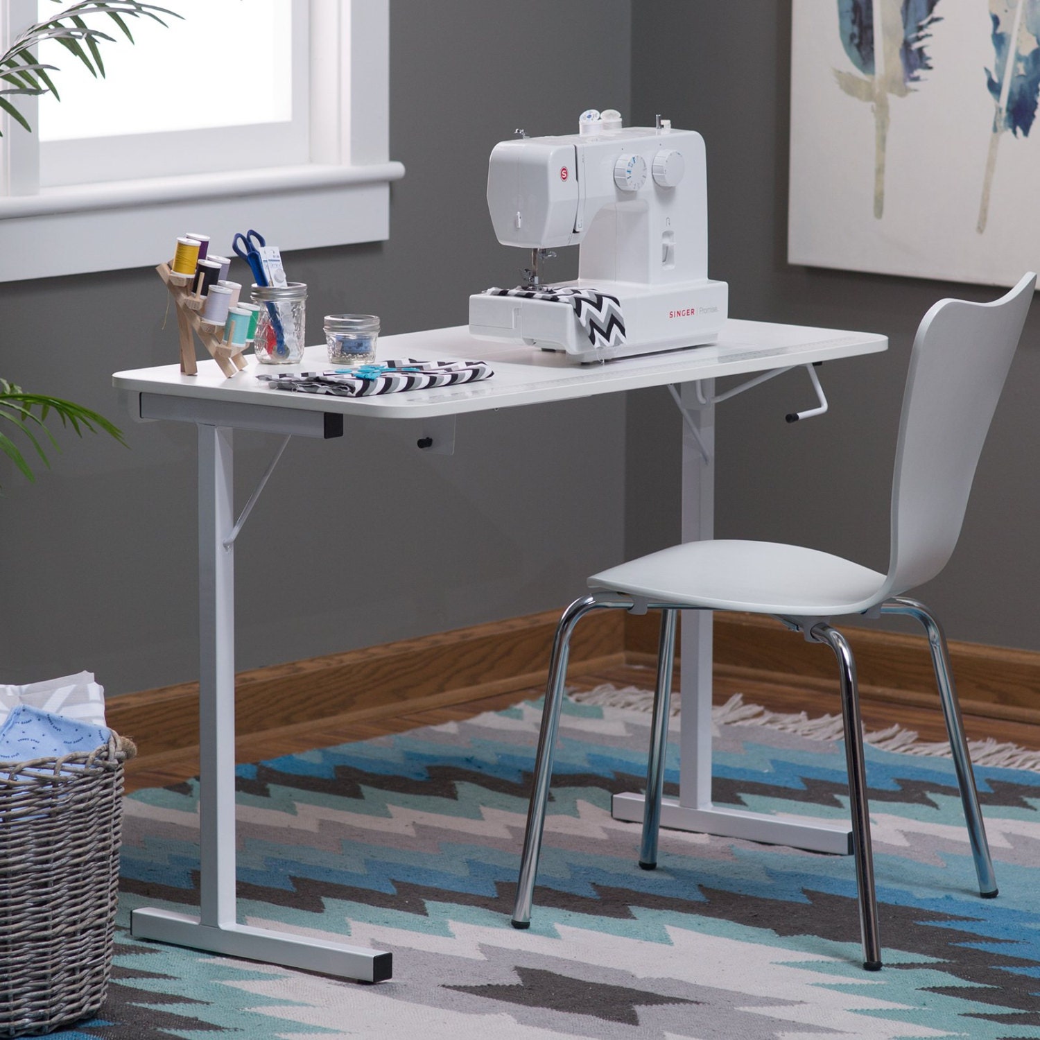 Compact Sewing Table Free Shipping by BoardsofBeauty on Etsy