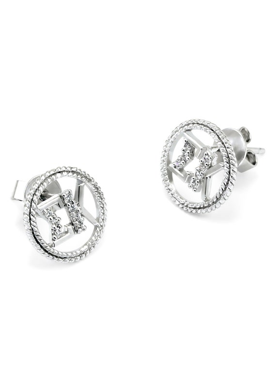 Sigma Kappa Sterling Silver Ring Set – Collegiate Sorority Ring With Cubic Zirconia, Officially Licensed