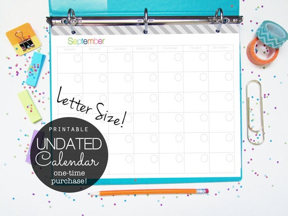 30 off undated 12 month calendar pdf printable planner pages