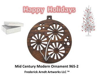 965-2 Mid Century Modern Christmas Ornament