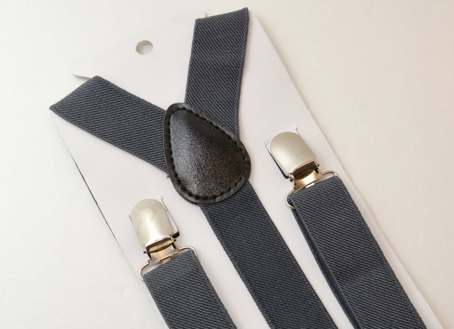 NEW Charcoal Dark Gray Adjustable Suspenders by MelodyOfCuteness