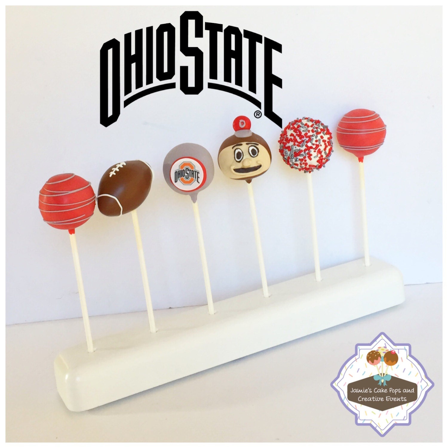 Ohio State Cake Pops