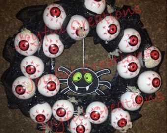 Halloween Eyeball Wreath