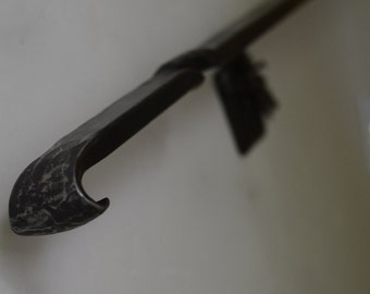 Hand Forged Hand Rail * Blacksmith Made Stair Railing * Wrought Iron Railing * Iron Railing * Decorative Metal Stair Rail