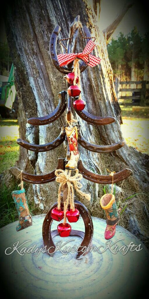 Rustic Horseshoe Christmas Tree Country by KadysKustomKrafts