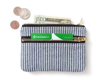 Recycled Book Coin Purse Zipper Wallet Lamb by Lindock on Etsy