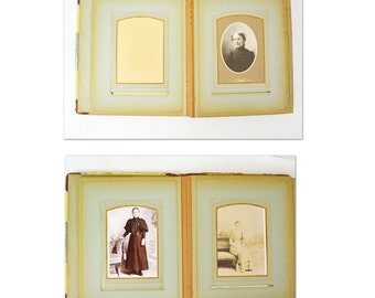 Antique Photo Album Pages, Victorian Pictures, Antique Lithograph Photos, Vintage Picture Holder, Photo Memorabilia, Photo Collectibles