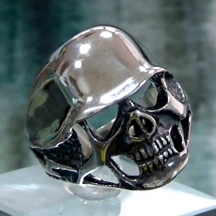 vintage german helmet 925 sterling silver mens skull ring vintage german helmet 925 sterling silver mens skull ring