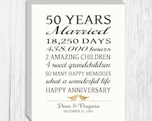 Popular items for 50 year anniversary on Etsy