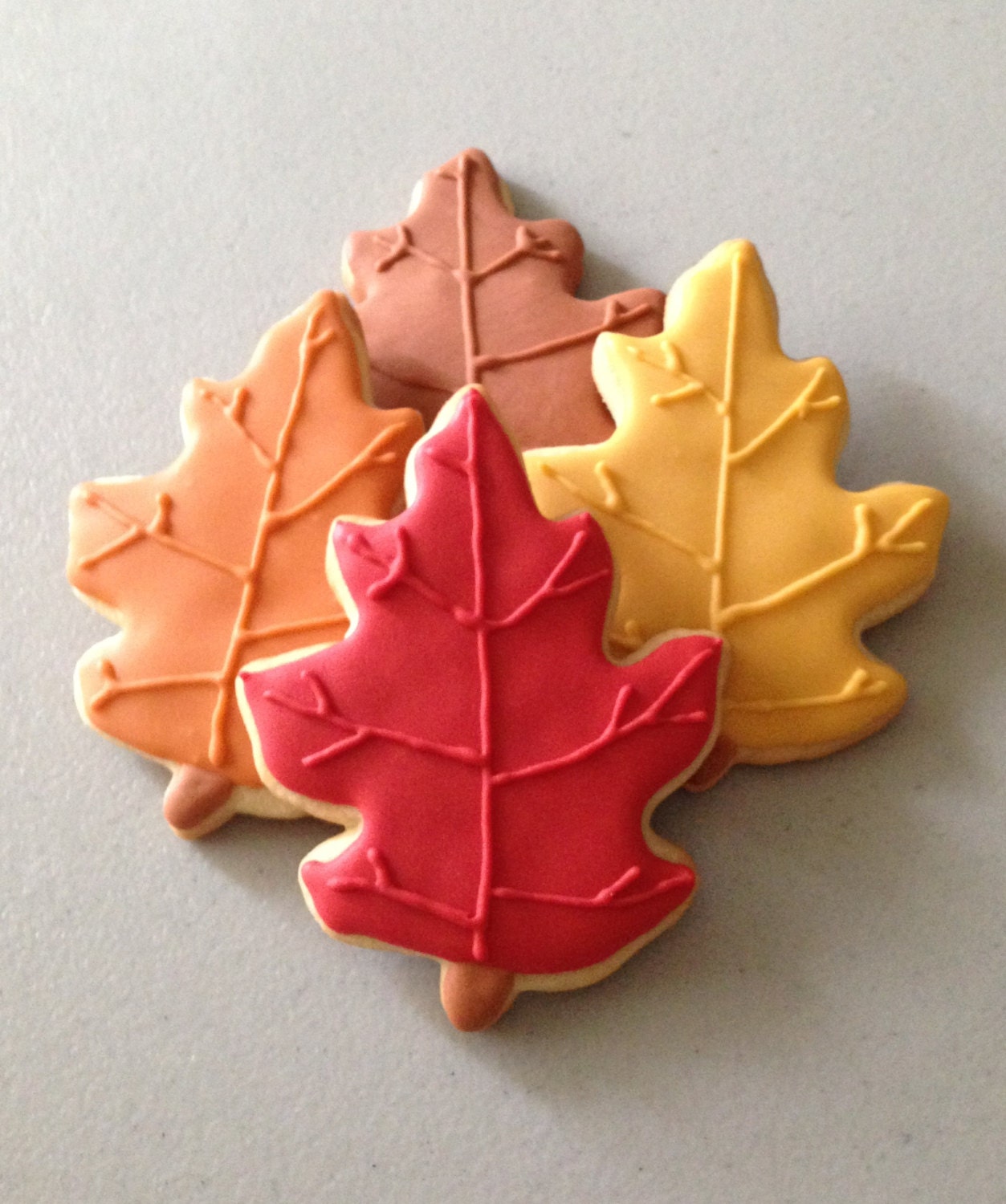 Fall Oak Leaf Sugar Cookies