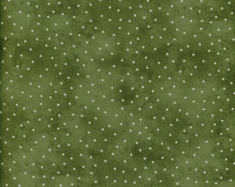 Grass green scattered dots fabric from Maywood.