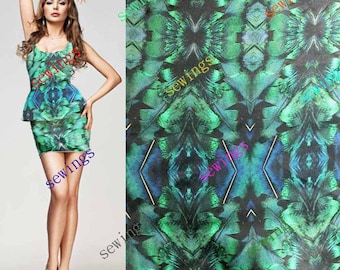 HUGE DISCOUNT cdk-4021 Abstractive Patterned Nice Digitally Print Natural Pure Silk Fabric Crepe by Meters/ Yards Dressmaking Material