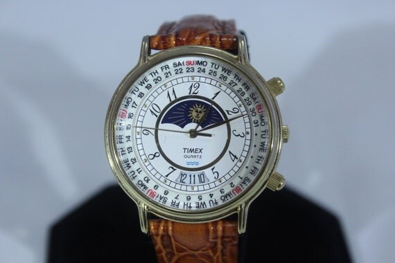 timex moon phase watch