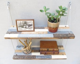 floating shelves for small bathroom