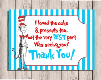 Free Printable Dr Seuss Thank You Card