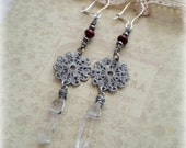 Mandala Earrings, Mandala Jewelry, Silver Mandala, Red Pearls, Fresh Water Pearls, Red Pearl Earrings, Red Mandala, Quartz Earrings, Red Mandala Earrings, Mandala Jewelry, Silver Mandala, Red Pearls, Fresh Water Pearls, Red Pearl Earrings, Red Mandala, Quartz Earrings, Red