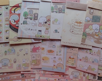 San-X Sumikko Gurashi Cafe Food Sushi Theme Letter Sets Envelopes writing paper stationery cute kawaii japan stationary like papyrus gift