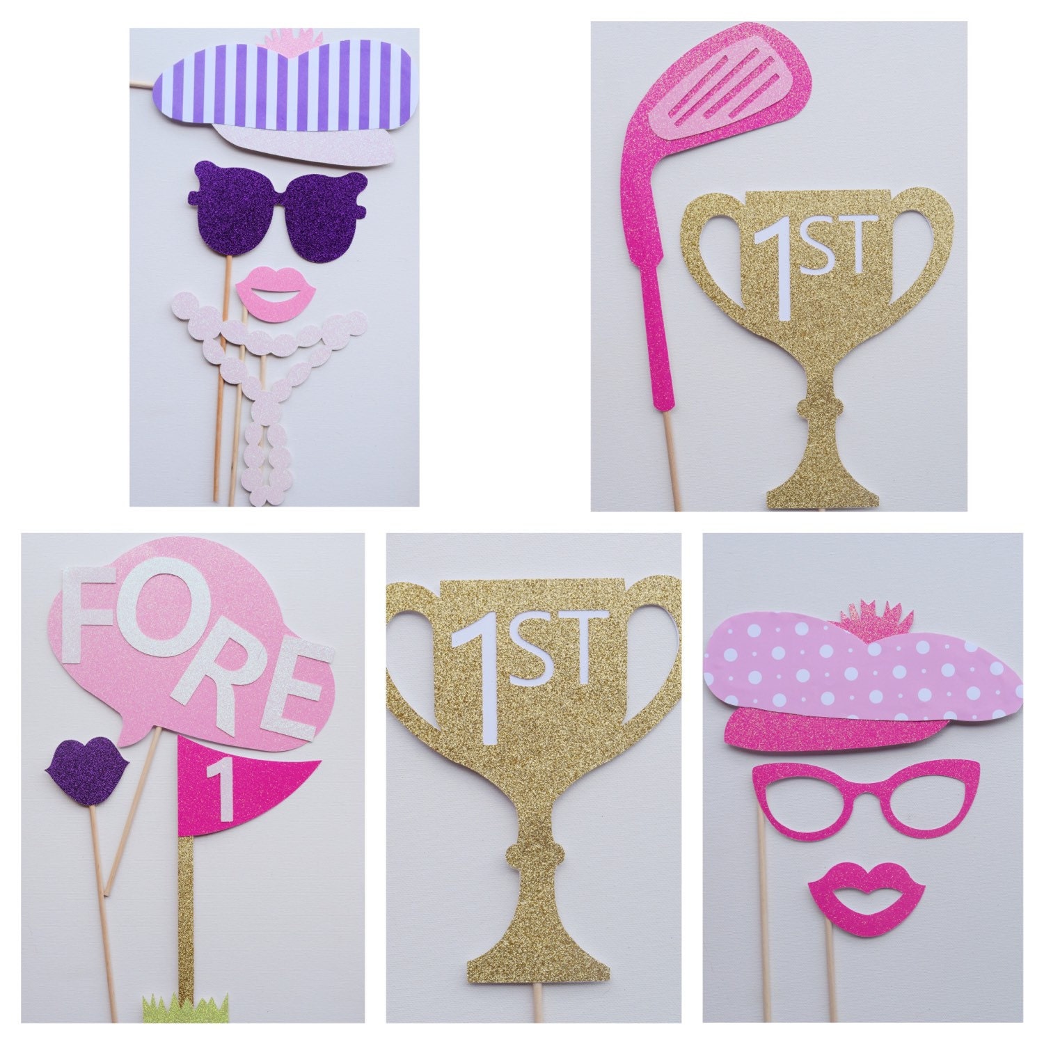 golf themed booth photo props Themed Booth Girl Golf Golf Photo Party Birthday Props