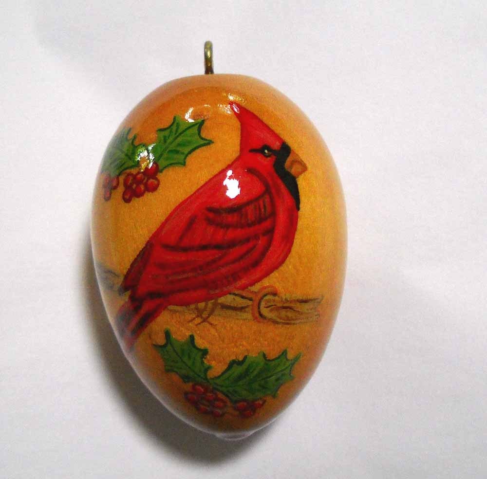 cardinal christmas ornament hand painted wood ornament cardinal christmas ornament hand painted wood ornament