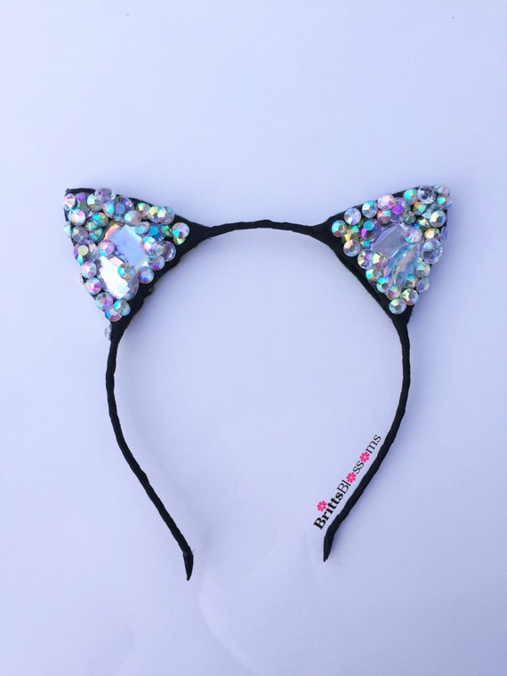 Sparkle Kitty Ears Flower Cat Eats Floral Kitty Ears Ariana