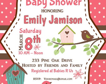 Printable DIY Baby Shower Invitation Design Cute as a Button