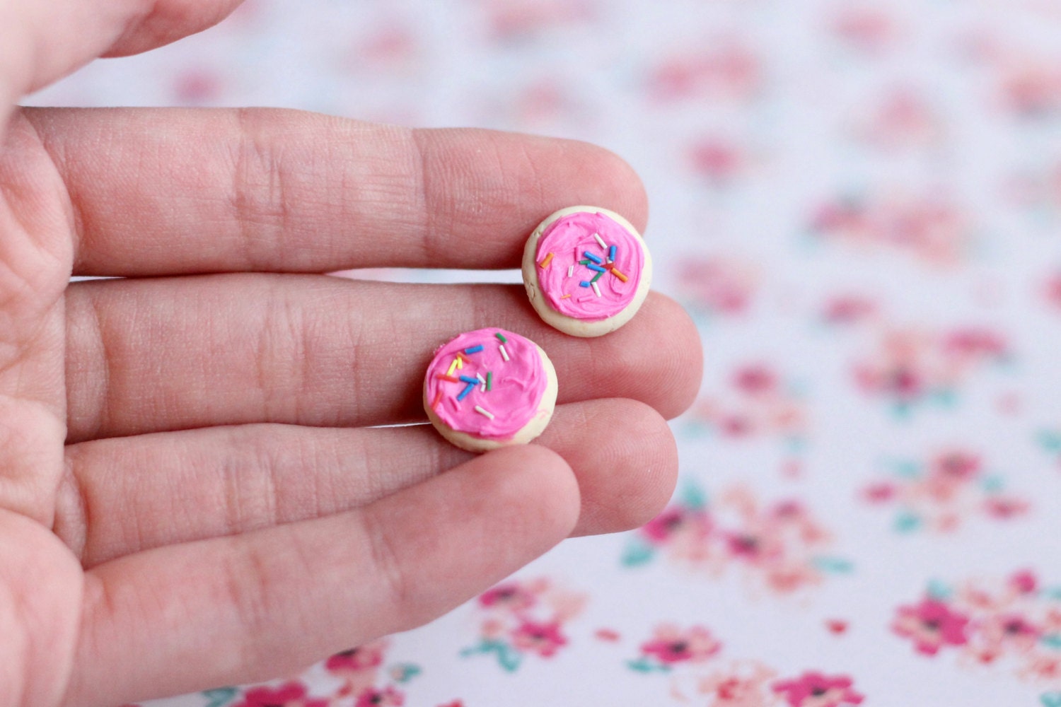 Frosted Sugar Cookie Earrings Polymer Clay Earrings