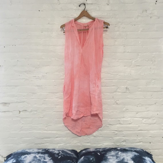 Hand dyed gauze tunic dress by riversidetoolanddye on Etsy