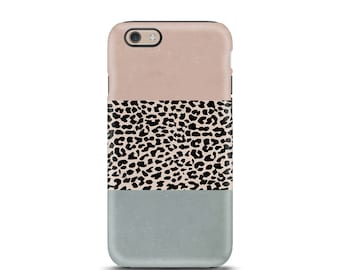 iPhone 7 case tough, iPhone 7 Plus case tough, iPhone 6 case tough, iPhone 5 case tough, personalized iPhone, phone case - Leopard