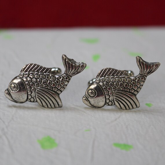 Silver Fish Cufflinks