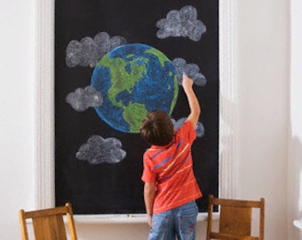 Chalkboard Vinyl Wall Decal - Chalkboard Decal Sheet, Large Chalkboard Wall Decal, Chalkboard Wall