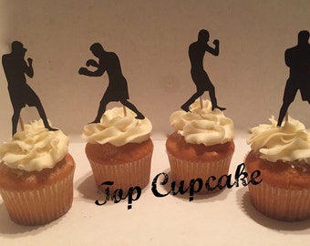 Boxing Inspired Cupcake Toppers - 12