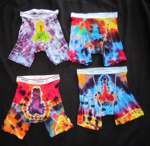 Tie Dye Men's Boxer Briefs size Small. 2nd by PsychedelicTieDyes