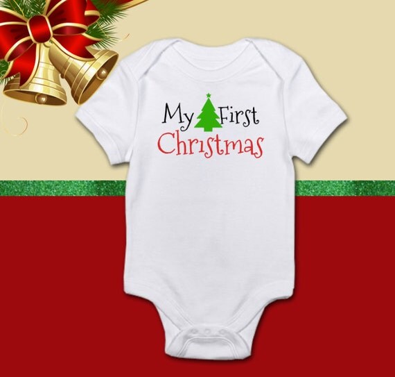 Items similar to My First Christmas Baby Onesie on Etsy