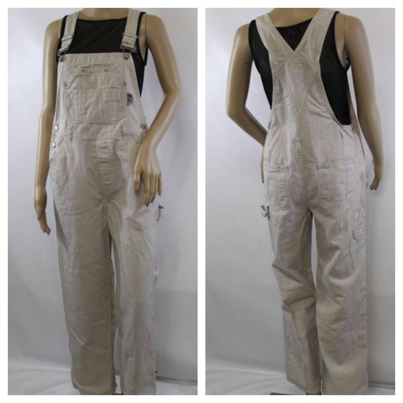 Vintage 90s Overalls Khaki Overalls Jean Overalls Denim