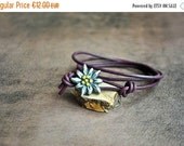20% OFF Edelweiss Wrap leather bracelet - leather bracelet - burgundy leather bracelet - bracelets - bracelets for women - pulsera - armban 20% OFF Edelweiss Wrap leather bracelet - leather bracelet - burgundy leather bracelet - bracelets - bracelets for women - pulsera - armban