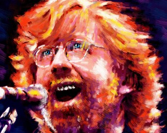 Phish Art, Trey Anastasio Painting, Trey Print Original Art Print
