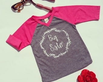 Big Sister Shirt, Big Sister Outfit, Big Sister, Big Sister Graphic Tee, Big Sister, Big Sister Raglan
